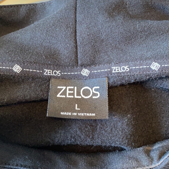 Zelos Black Cowl Neck Sweater with Purple Side Slits (Size L) - Picture 7 of 8